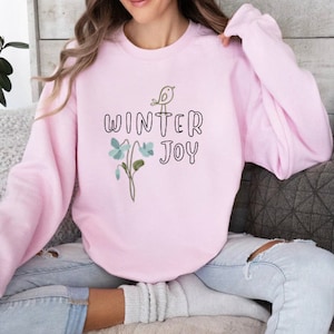 Winter Joy Sweatshirt, Christmas gift for her, joyful Christmas, Christian sweatshirts