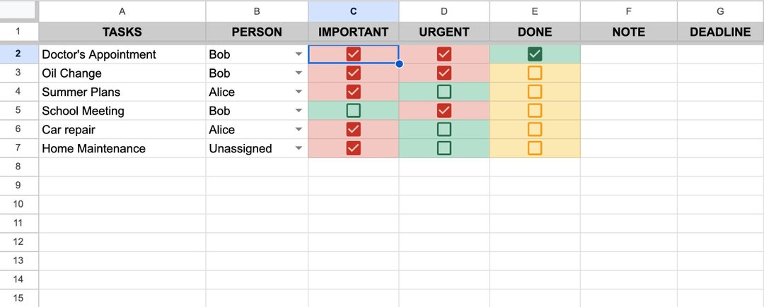 Collaborative to Do List, Priority Matrix, Eisenhower Matrix, Decision ...