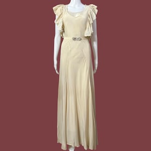 1920s Antique Bias-Cut Gown