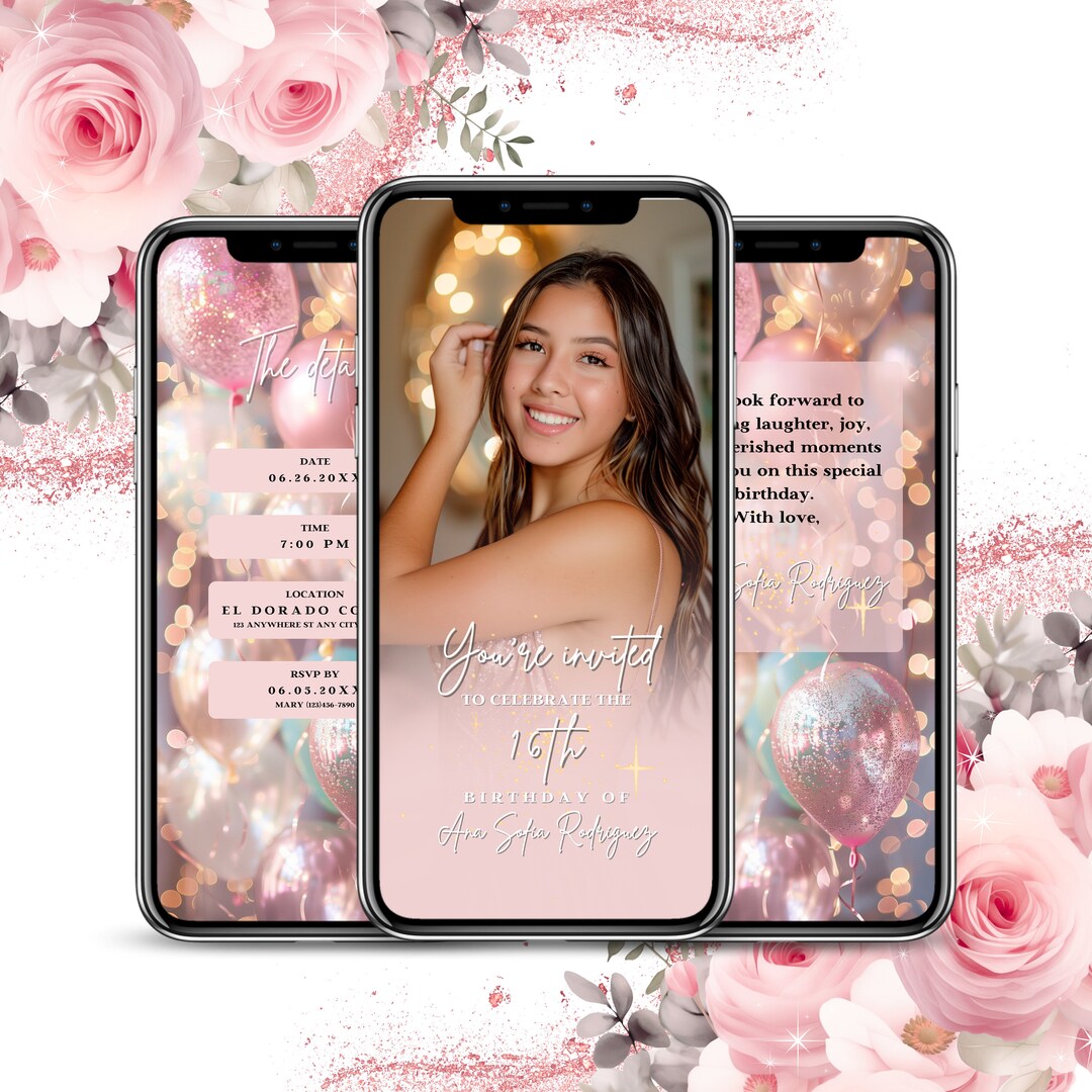 Birthday Video Invite - Party Invitation, Personalized Video Evite ...
