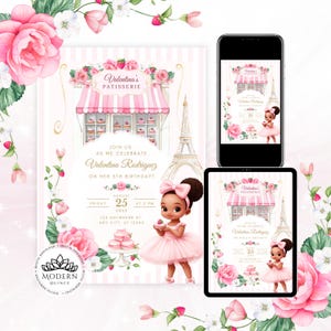 Personalisierte Geburtstagseinladung für Mädchen | Sofortdownload | Benutzerdefinierte Party einladen | Digitaler Download oder druckbare | DIY bearbeitbare Karte 02K