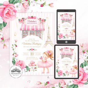 Personalisierte Geburtstagseinladung für Mädchen | Sofortdownload | Benutzerdefinierte Party einladen | Digitaler Download oder druckbare | DIY bearbeitbare Karte 03K