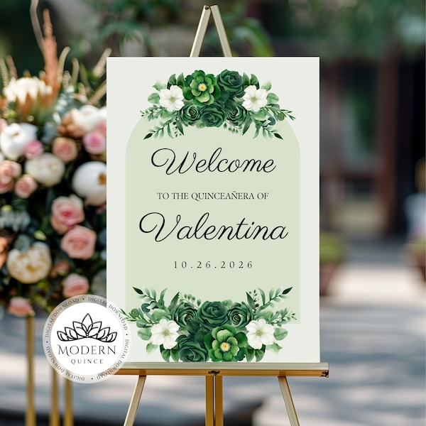 Sweet Sixteen Welcome Sign - DIY Custom Sign Editable Template, Instant Download Printable, Entrance Sign, Signage Décor, Event decor W6