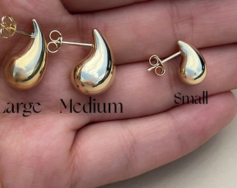Two-Tone Teardrop Huggie Earring Two-Tone Teardrop Huggie Earring