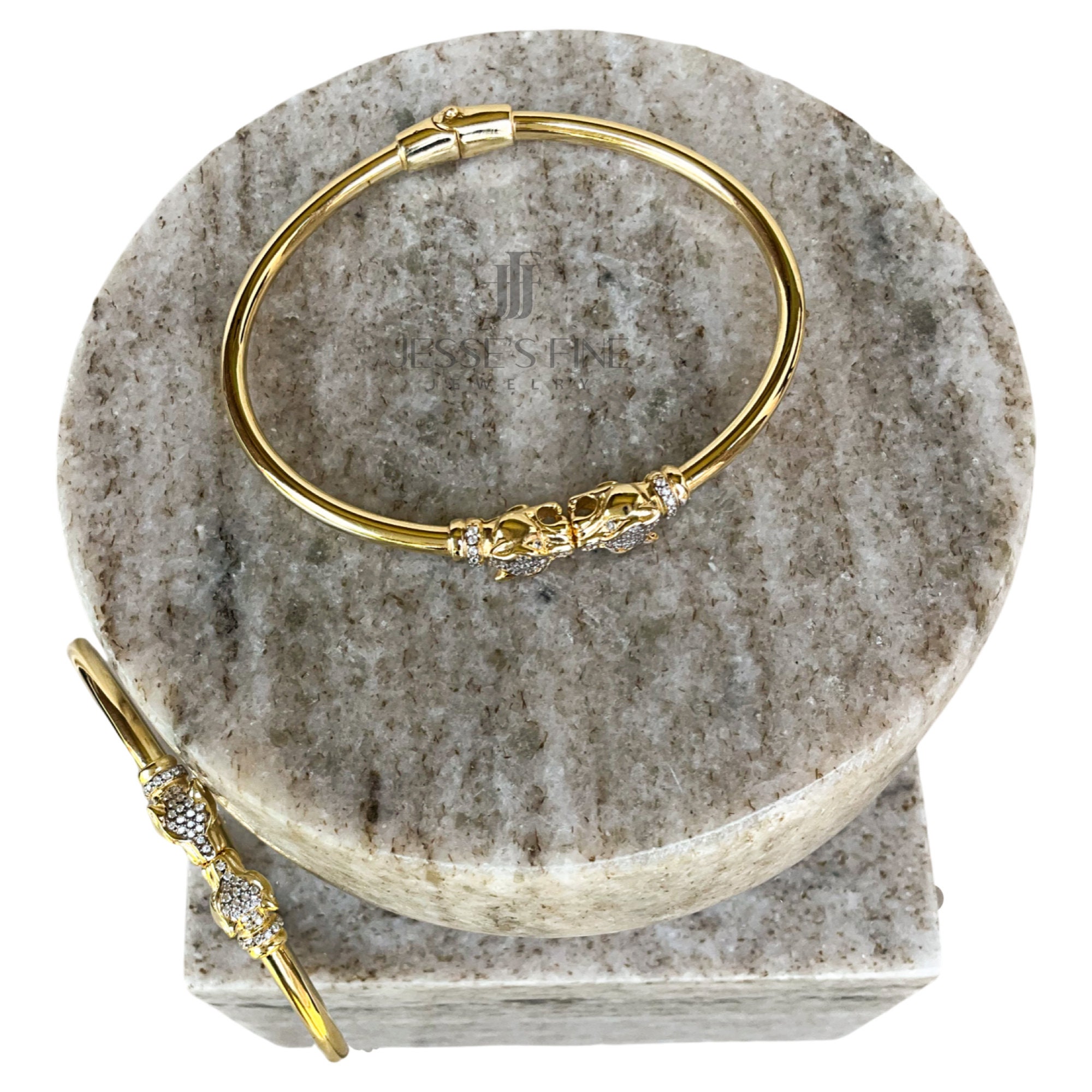PANTHERE GOLD OPEN BRACELET