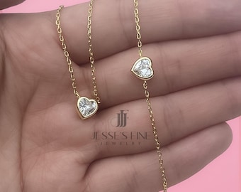 Girl Necklace for Girls Dainty Kid Jewelry Flower Girl Gift Children Heart Pendant Birthday Present Gold plated necklace for little girl