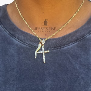 Italian cornicello gold for him horn pendant horn 14k gold long Italian cornicello pendant gold cornicello charm gift for him horn charm