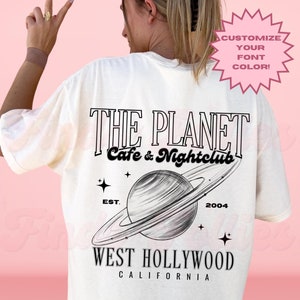『Lの世界』ファンのためのカスタムカラーのPlanet Cafe Nightclub Tシャツ、LGBTQ+プライドコンフォートTシャツ、LGBTQ+プライドアパレル、母の日