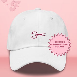 Embroidered Scissor Dad Hat: Personalized Pride Apparel