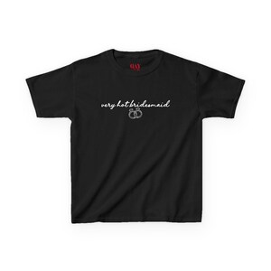 Very Hot Bridesmaid Baby Tee, Bachelorette Party Shirt, Y2K Fitted Bridal Crew Top, Bach Weekend Outfit, Bridal Shower Gift, Gifts for Her