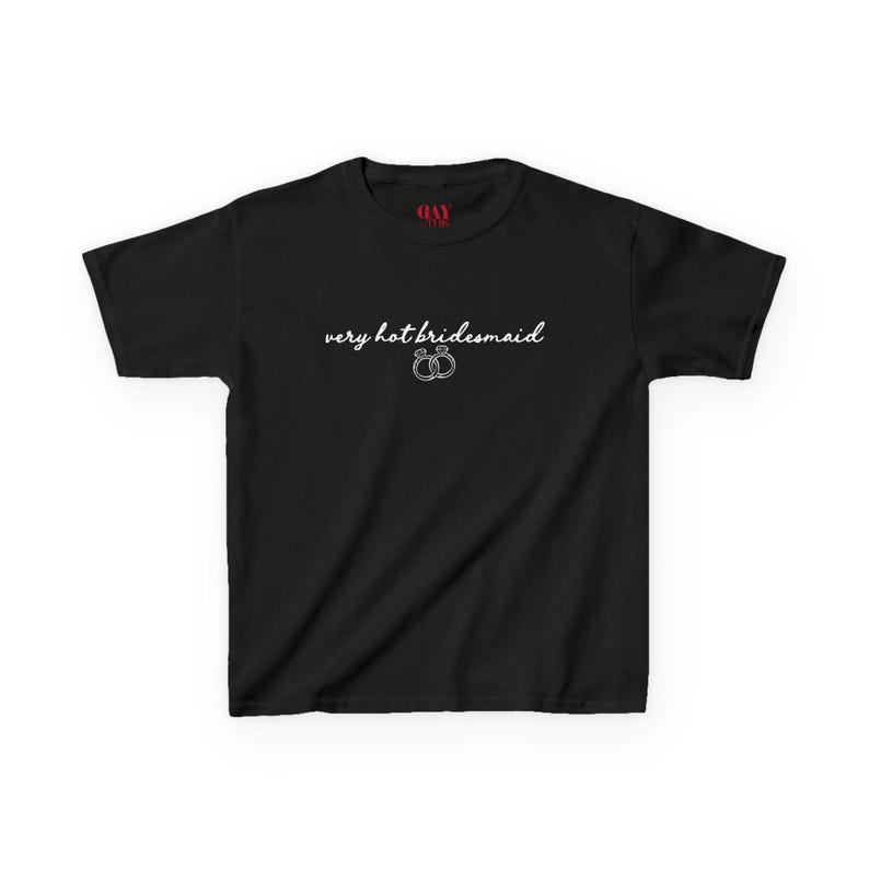 Very Hot Bridesmaid Baby Tee, Bachelorette Party Shirt, Y2K Fitted Bridal Crew Top, Bach Weekend Outfit, Bridal Shower Gift, Gifts for Her