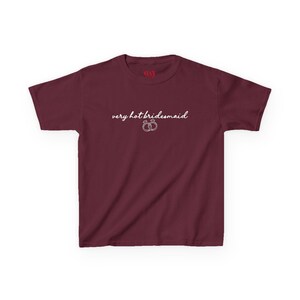 Very Hot Bridesmaid Baby Tee, Bachelorette Party Shirt, Y2K Fitted Bridal Crew Top, Bach Weekend Outfit, Bridal Shower Gift, Gifts for Her