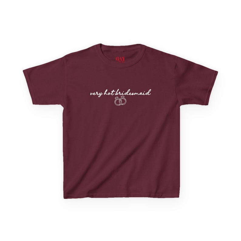 Very Hot Bridesmaid Baby Tee, Bachelorette Party Shirt, Y2K Fitted Bridal Crew Top, Bach Weekend Outfit, Bridal Shower Gift, Gifts for Her