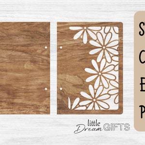 Notebook cover, box, lasercut file, vector, laser cut vector, glowforge, svg, eps, pdf, Laser Cutting Project, instant download