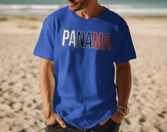 Panama Flag Colors T-Shirt, Central American Pride Apparel