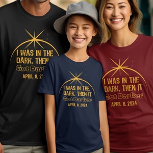 2024 Got Darker Shirt Cute Customized Total Solar Eclipse Shirt, Custom