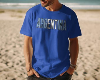 Argentina National Pride T-Shirt, South America Travel Souvenir, Football Fan Apparel