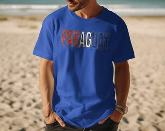 Paraguay Flag Colors T-Shirt, Patriotic Heritage Apparel, South American Pride Top