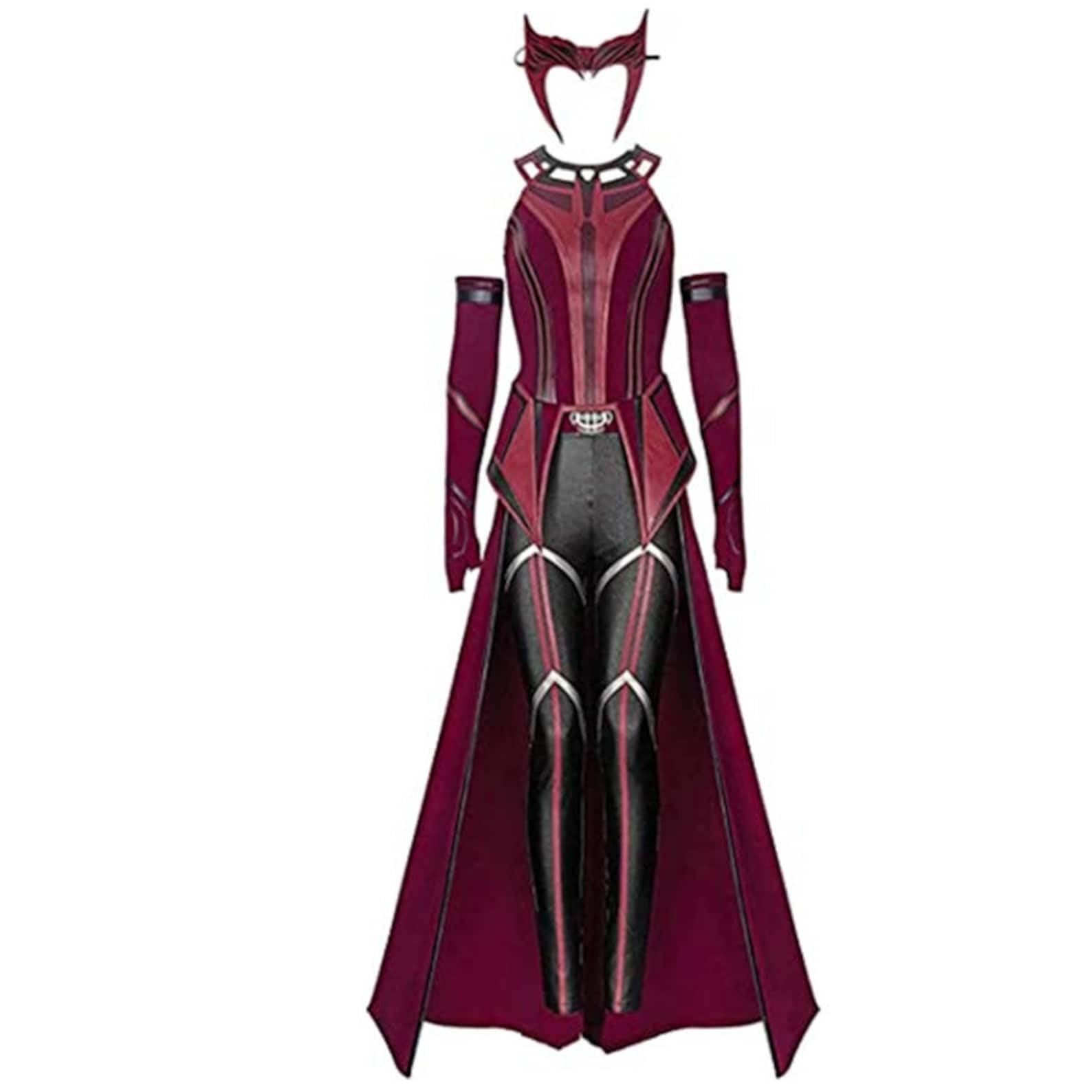 Scarlet Witch Cosplay Wanda Maximoff Scarlet Costume Etsy