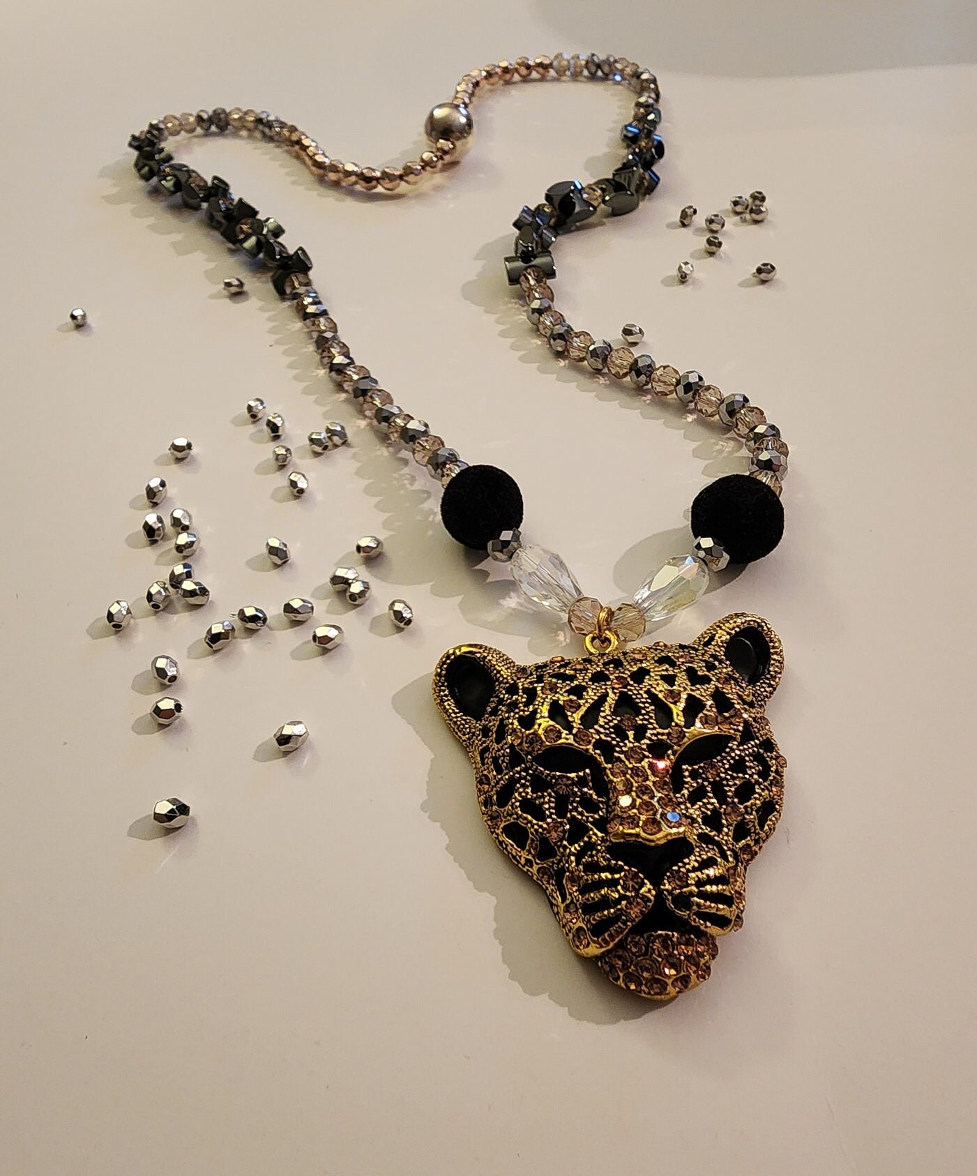 【King Ice】☆日本未入荷☆JAGUAR NECKLACE KING OF KINGS Iced Pendant & 14mm 20