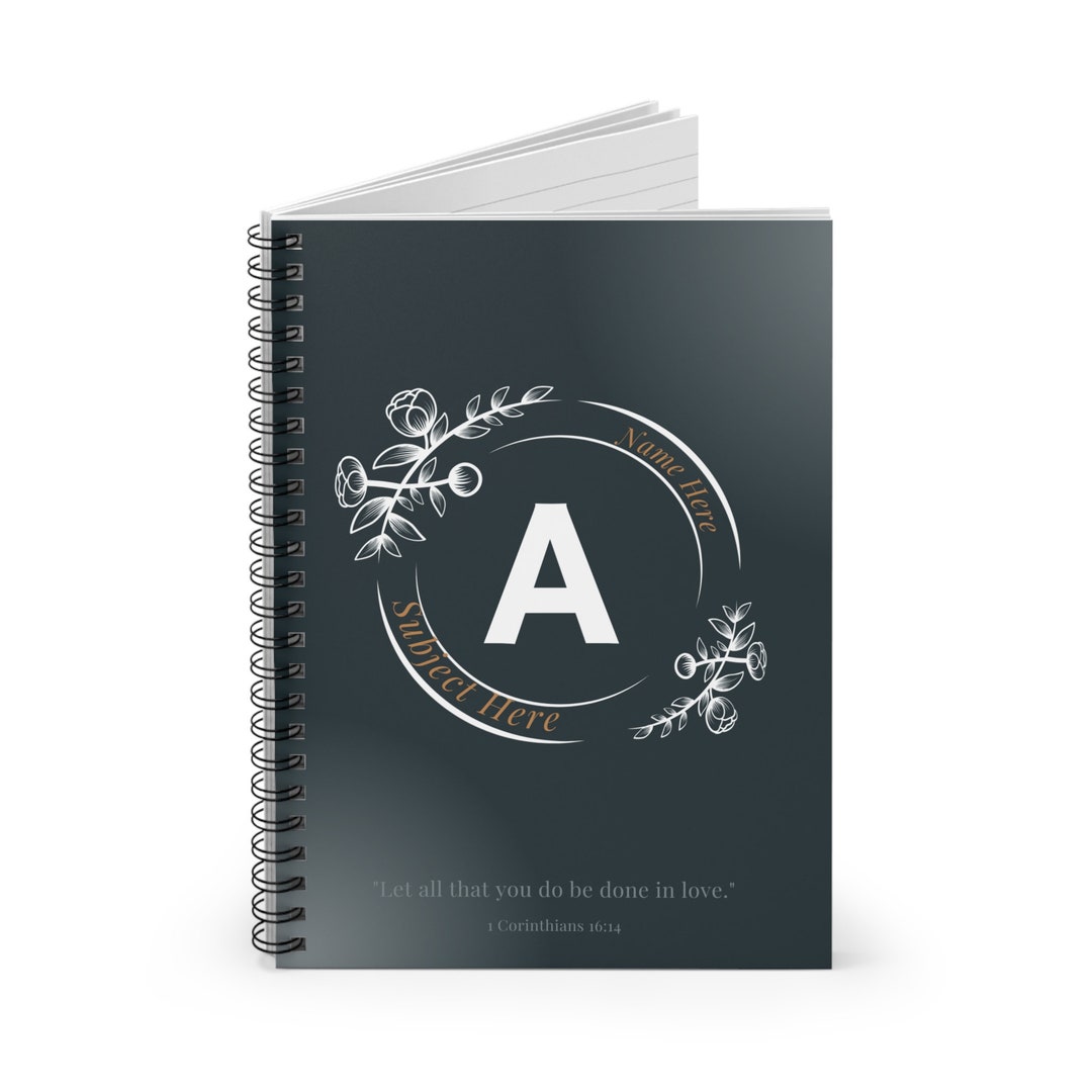 Personalized Notebook - Spiral Notebook - Ruled Line - Etsy