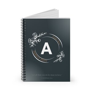 Personalized Notebook - Spiral Notebook - Ruled Line