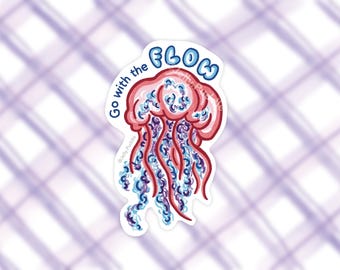 Waterproof Vinyl Animal, Mental Health, Neurodivergent Sticker for Laptops and Waterbottles