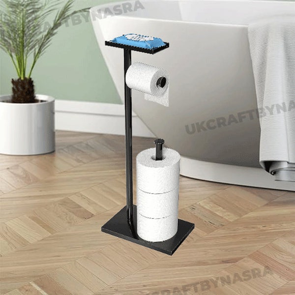 Metall Badezimmer Toilettenpapier Ständer mit Telefon Regal | Toilettenpapierhalter | Toilettenpapierhalter | Toilettenpapierhalter | Badezimmer Dekor