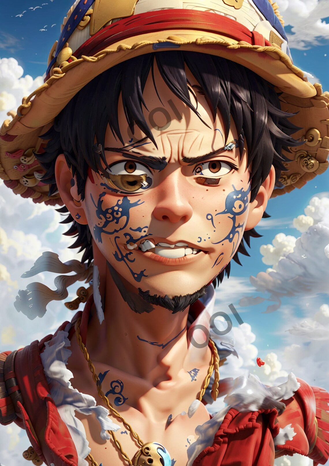 One Piece Zoro and Luffy Phone Wallpaper Funny Style 5 in Set Etsy