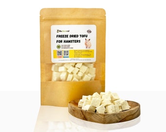 Freeze-Dried Tofu for Hamster, Rabbit and small animals 28g : Plant based protein