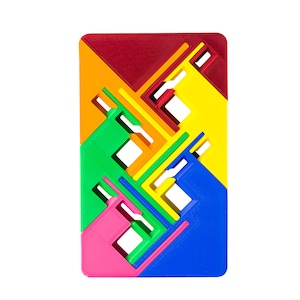 Zigguflat Puzzle mit 100 Schritten von Oskar Van Deventer Zigguflat