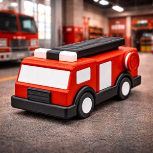 Fire Truck Disentanglement Puzzle Best Game Room Decor - Brain Teasers For Adults Unique Fathers Day Gift - Logic Games and Puzzles