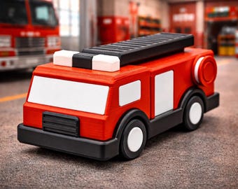 Fire Truck Disentanglement Puzzle Best Game Room Decor - Brain Teasers For Adults Unique Fathers Day Gift - Logic Games and Puzzles