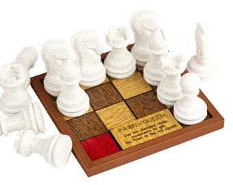 Pawn = Queen puzzle. Get the pawn to the red square.