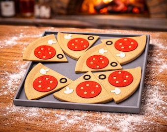 Pizza Fitting Puzzle Brain Teaser For Adults - 3D Printed Packing Puzzle Best Family Games or Couple Gift - Fun Logic Puzzles and Games