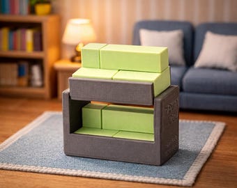 Bunk Bed Packing Puzzles For Adults - Difficult Puzzle 3D Printed Brain Teaser - Logic Games and Puzzles Best Teacher Gift-Mechanical Puzzle