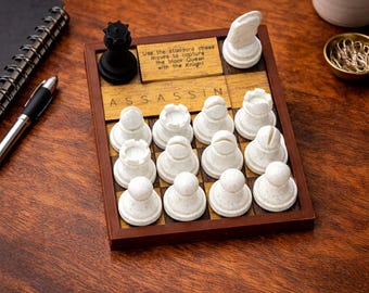 The Assassin Puzzle Chess Based by PuzzleguyStore - Strategy Games and Puzzles - Logic Challenge Gifts For Dad-Strategy Game For Fathers Day