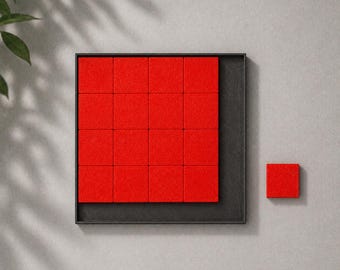17 Squares Puzzle by PuzzleguyStore® - Impossible Packing Puzzle Personalized Gifts For Dad - Tile Fitting Puzzle 3D Printed Geometric Games