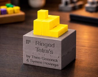 Ringed Tetra's Packing Puzzles For Adults - Difficult IQ Puzzle 30 Move Brain Teaser For Fathers Day - Logic Games and Puzzles For Men