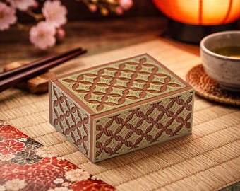 Japanese Puzzle Box, Secret Lock Box, Mothers Day Gift, Mini Himitsu Bako Puzzle Box, Brain Teaser, Jewelry Box,  Keepsake Box,Logic Puzzles