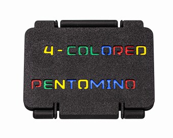 4 rompecabezas de pentominós de colores, tamaño de bolsillo, para viajes - Rompecabezas de lógica matemática para adultos, el mejor regalo para él - Rompecabezas complicados
