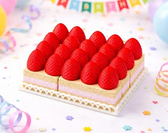Strawberry Cake Puzzle Cute Birthday Gifts For Her - Impossible Puzzles For Adults Best Mothers Day Gift  -Packing Puzzle Logic Brain Teaser