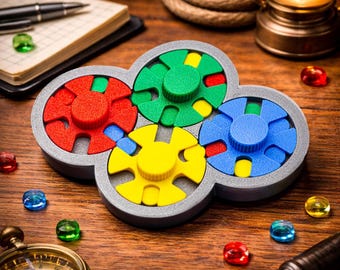 Serendipitous Diskovery Puzzle Magnetic Logic Puzzle by PuzzleguyStore - Strategy Puzzles and Games For Adults - Graduation Gift For Him