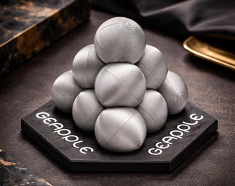 Geapple Packing Puzzle Hard Level Brain Teaser For Adults - Pyramid Ball Puzzle Best Fathers Day Gift - Heavyweight Geometric Puzzle