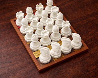 Four Caballeros Puzzle by PuzzleguyStore - Chess Puzzle For Adults 3D Printed Games - 4 Knights Puzzle Best Brain Teaser - Strategy Games