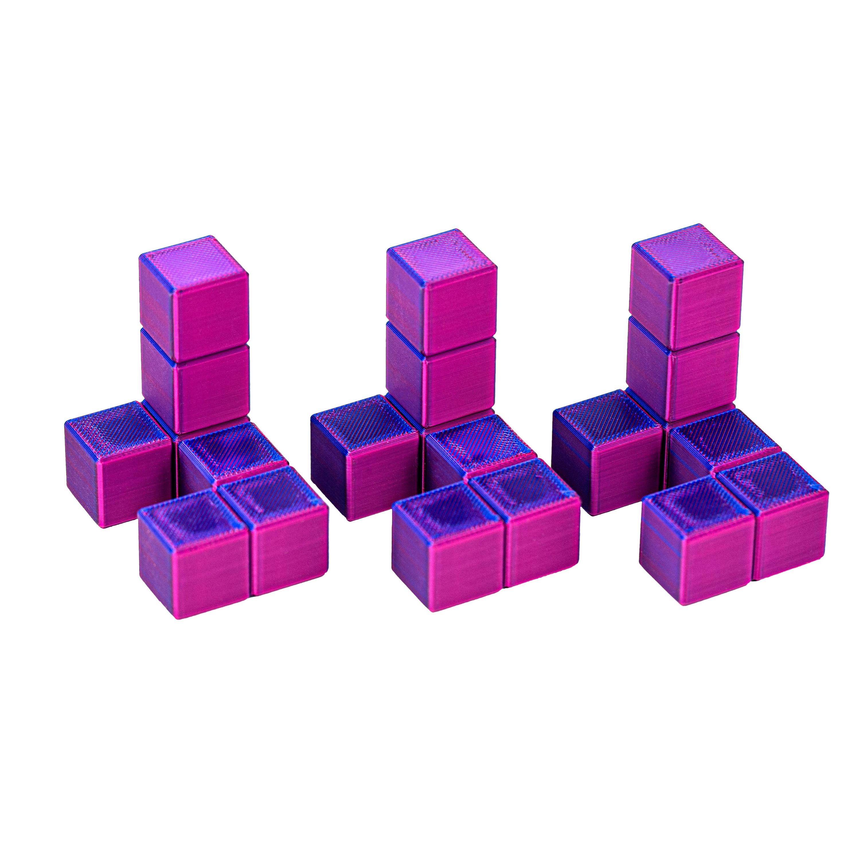 Cube Puzzle Challenging Brain Teaser - Twisty Impossible 3-piece