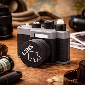 Puzzle Box L3NS, rompecabezas de descubrimiento secuencial de PuzzleguyStore - Puzzle Box con cámara impresa en 3D, el mejor regalo de graduación para él - Caja de seguridad secreta