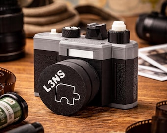 Puzzle Box L3NS Sequential Discovery Puzzle by PuzzleguyStore - Camera Puzzle Box 3D Printed Best Graduation Gifts For Him - Secret Lock Box