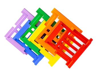 Rainbow Drawers 3D Printed Puzzle by PuzzleguyStore 100+ Steps Brain Teaser - Mathematical Sliding Puzzle Best Sequential Discovery Puzzle