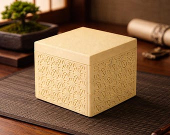 Japanese Puzzle Box 214 Step With Hidden Compartment - Himitsu Bako Secret Lock Escape Box Challenging Brain Teaser - Labyrinth Puzzle Box